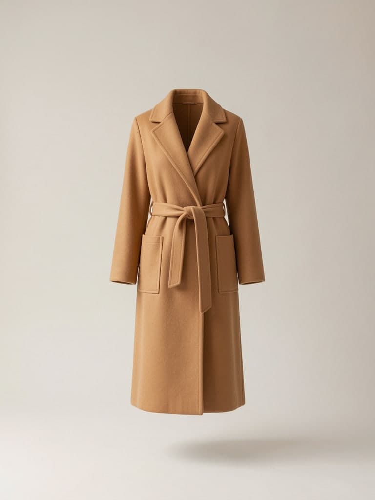Camel Wrap Coat, photo 1 of 2