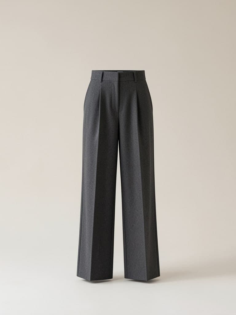 Pleated Wool Trousers, photo 2 of 5
